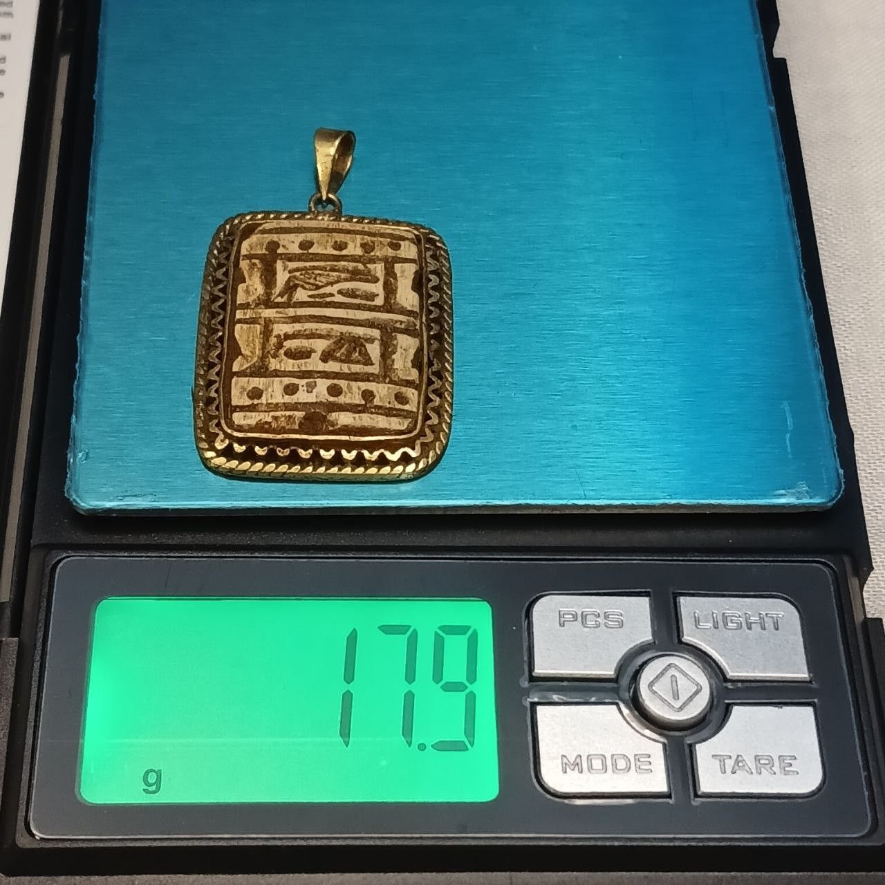 Handmade EGYPTIAN The Pendant Necklace Rare Book Antique with Stone Size ONE SIZE - 7 Thumbnail
