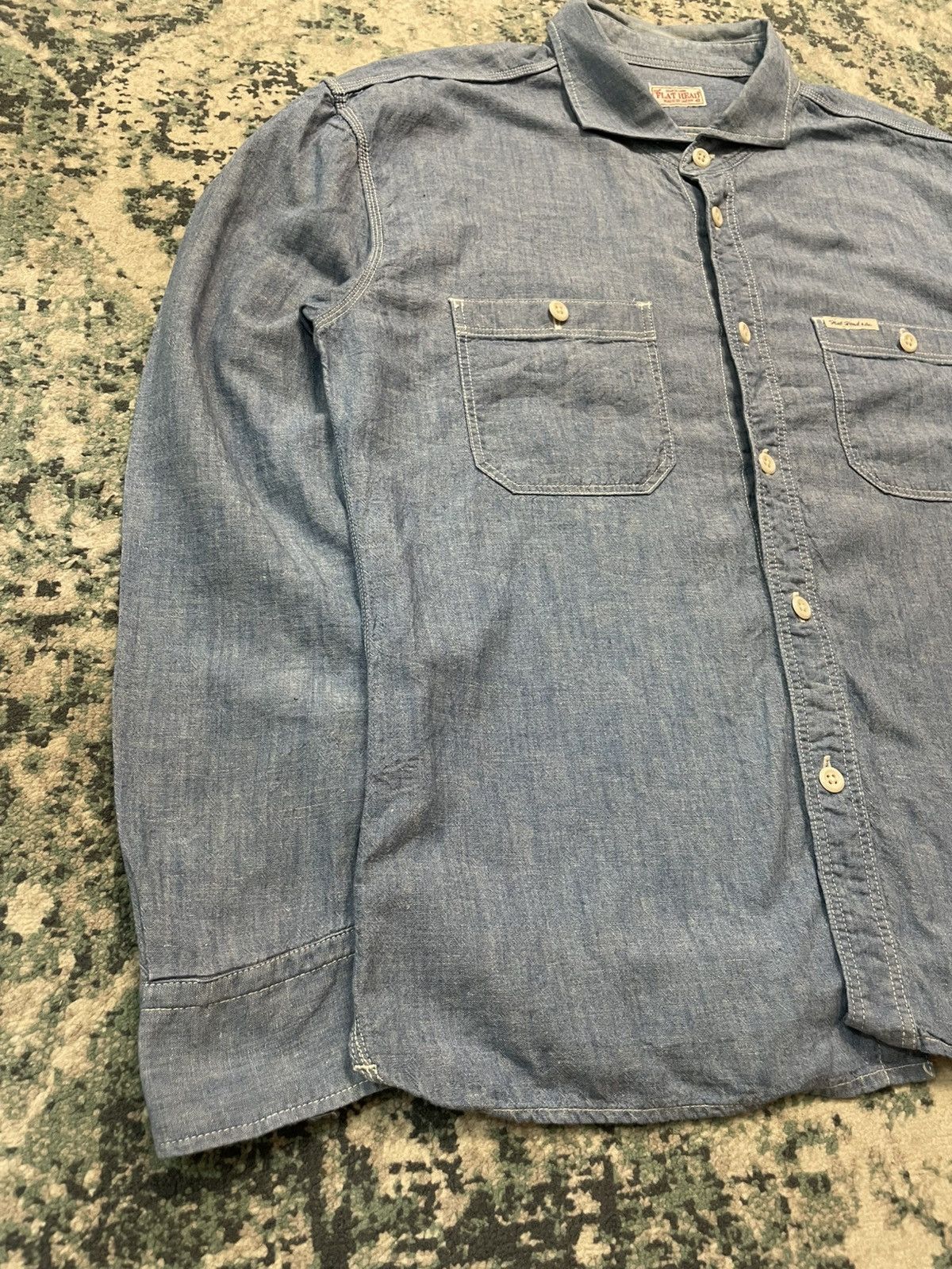The Flat Head The Flat Head Japan Denime Selvedge Button Up Shirt Size US M / EU 48-50 / 2 - 7 Thumbnail
