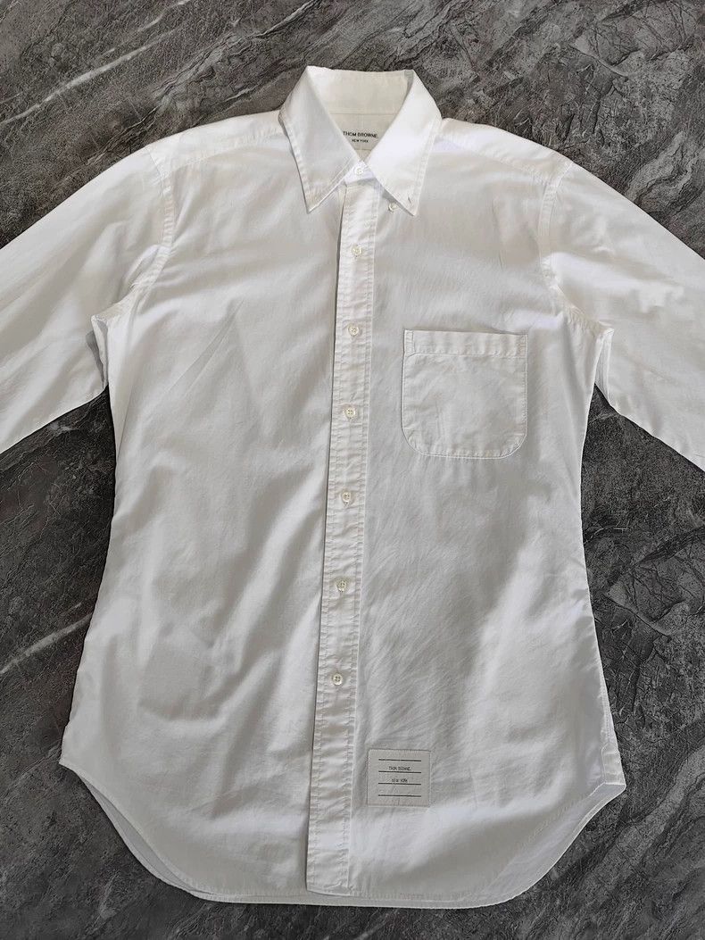 Thom Browne Thom Browne White shirt Size US M / EU 48-50 / 2 - 1 Thumbnail