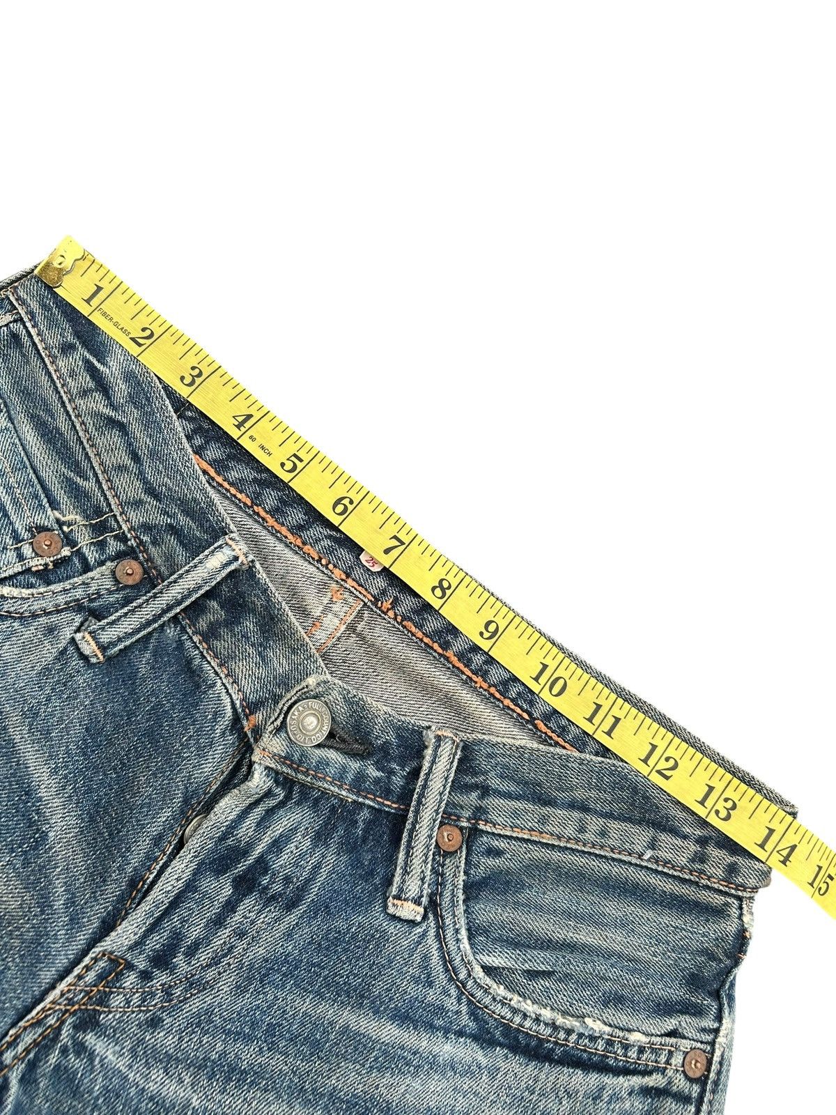 Kapital Vintage Full Count Selvedge Distressed Lowrise Denim Jeans Size US 28 / EU 44 - 18 Thumbnail