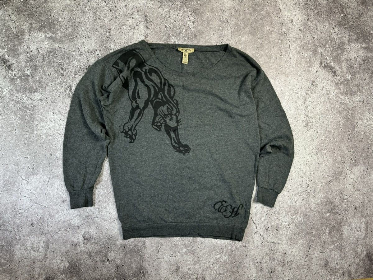Christian Audigier × Ed Hardy × Vintage Ed Hardy by Christian Audigier Sweater Vintage Size US M / EU 48-50 / 2 - 1 Thumbnail