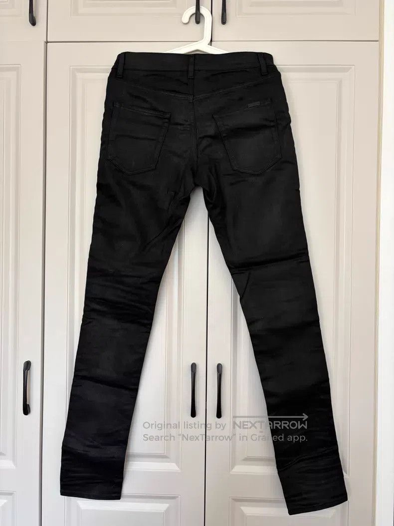 Saint Laurent Paris Saint Laurent Paris Waxed Slim Fit Jeans Size US 30 / EU 46 - 4 Thumbnail
