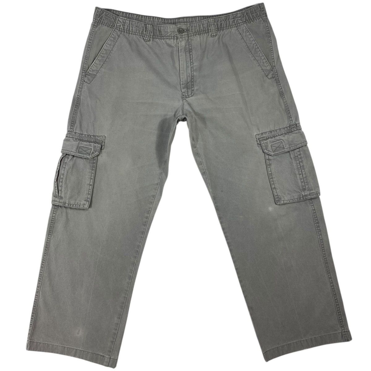Vintage Vintage 90s Cargo Stonewashed Grey Work Low Rise Pants Size US 38 / EU 54 - 4 Thumbnail