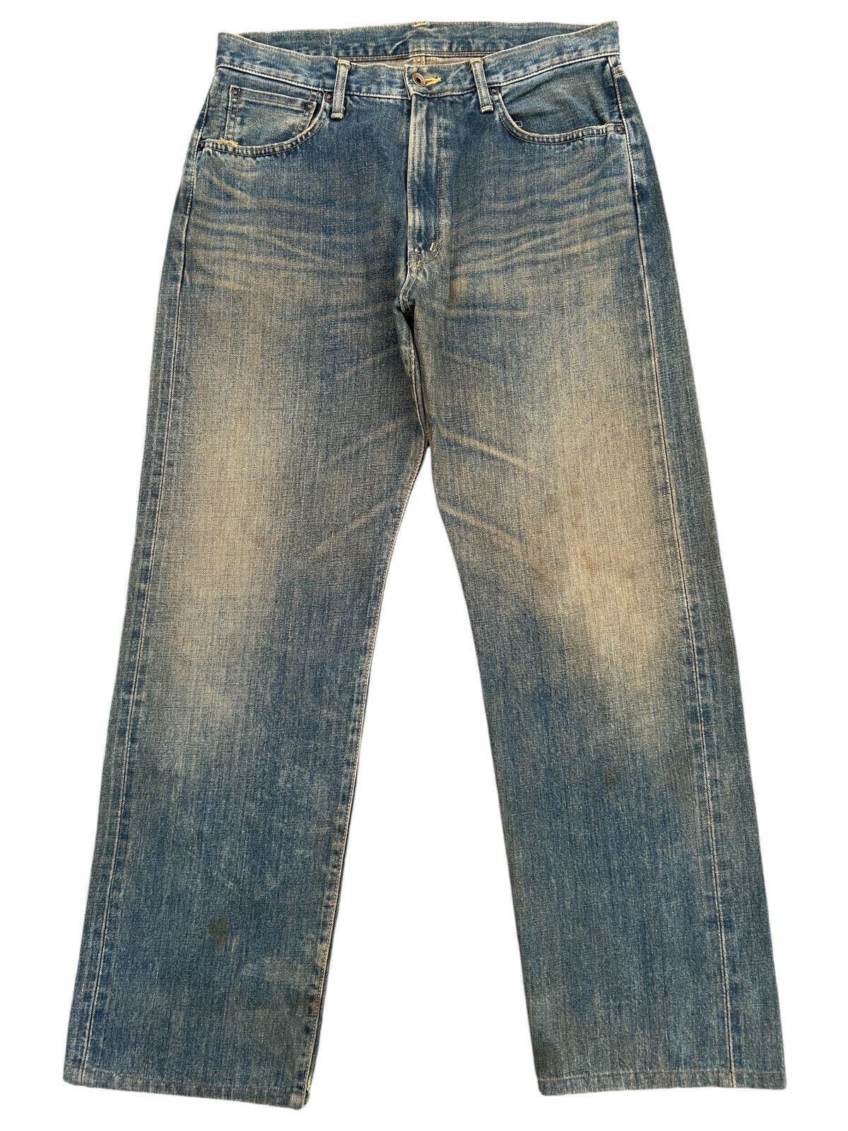 Kapital Vintage Edwin 505 Selvedge Rusty Distressed Denim Jeans Size US 34 / EU 50 - 1 Thumbnail