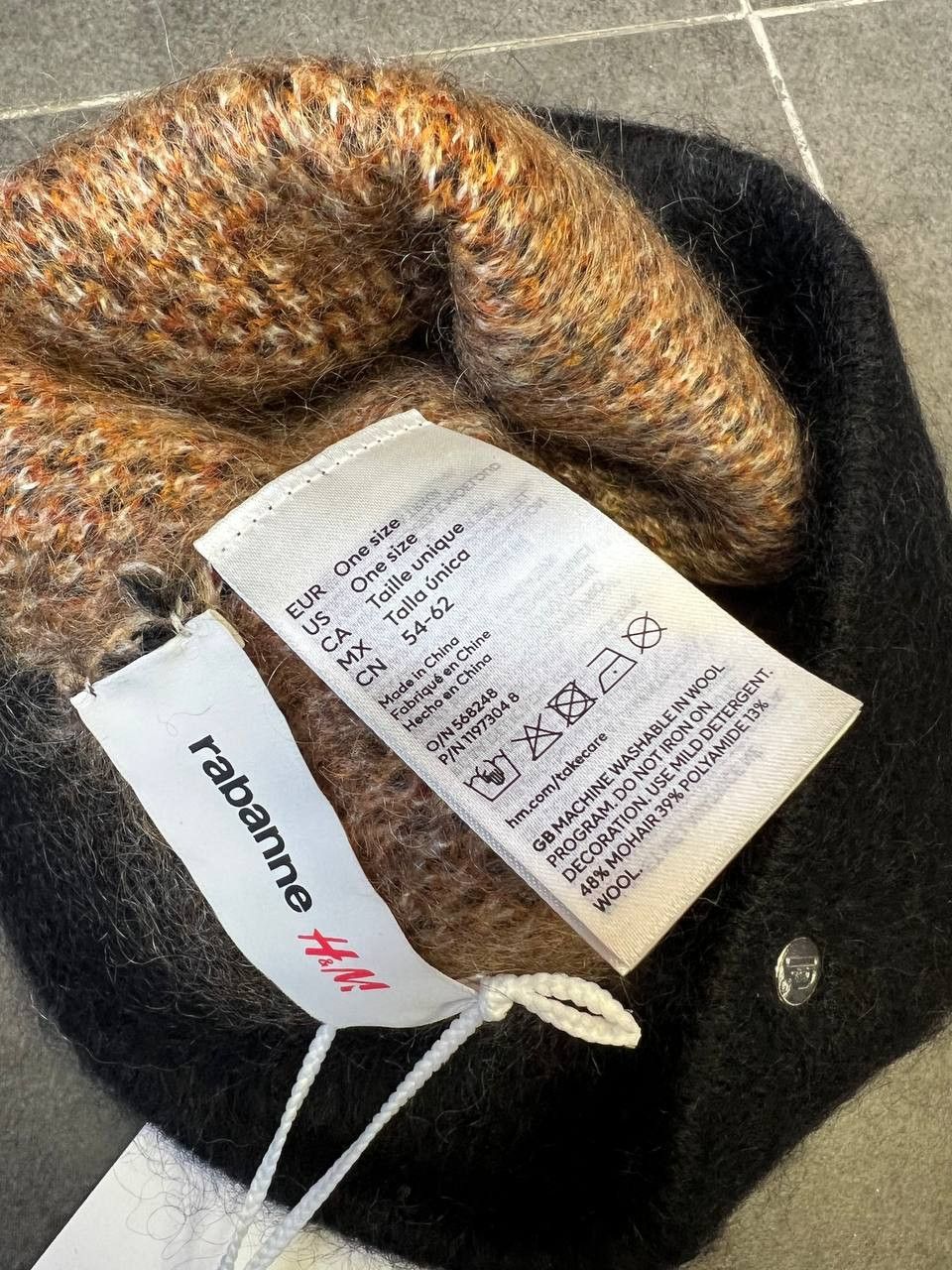 H&M × Paco Rabanne Rabanne H&M Mohair-Blend leopard Jacquard-Knit Beanie Size ONE SIZE - 4 Thumbnail