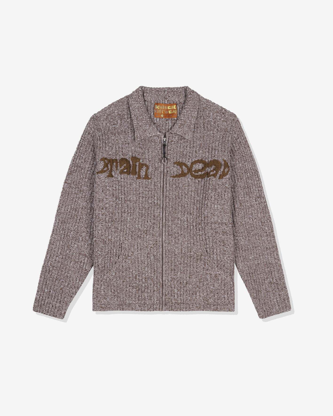 Brain Dead Brain Dead Rib Knit Cardigan Zip Up Size US L / EU 52-54 / 3 - 1 Thumbnail
