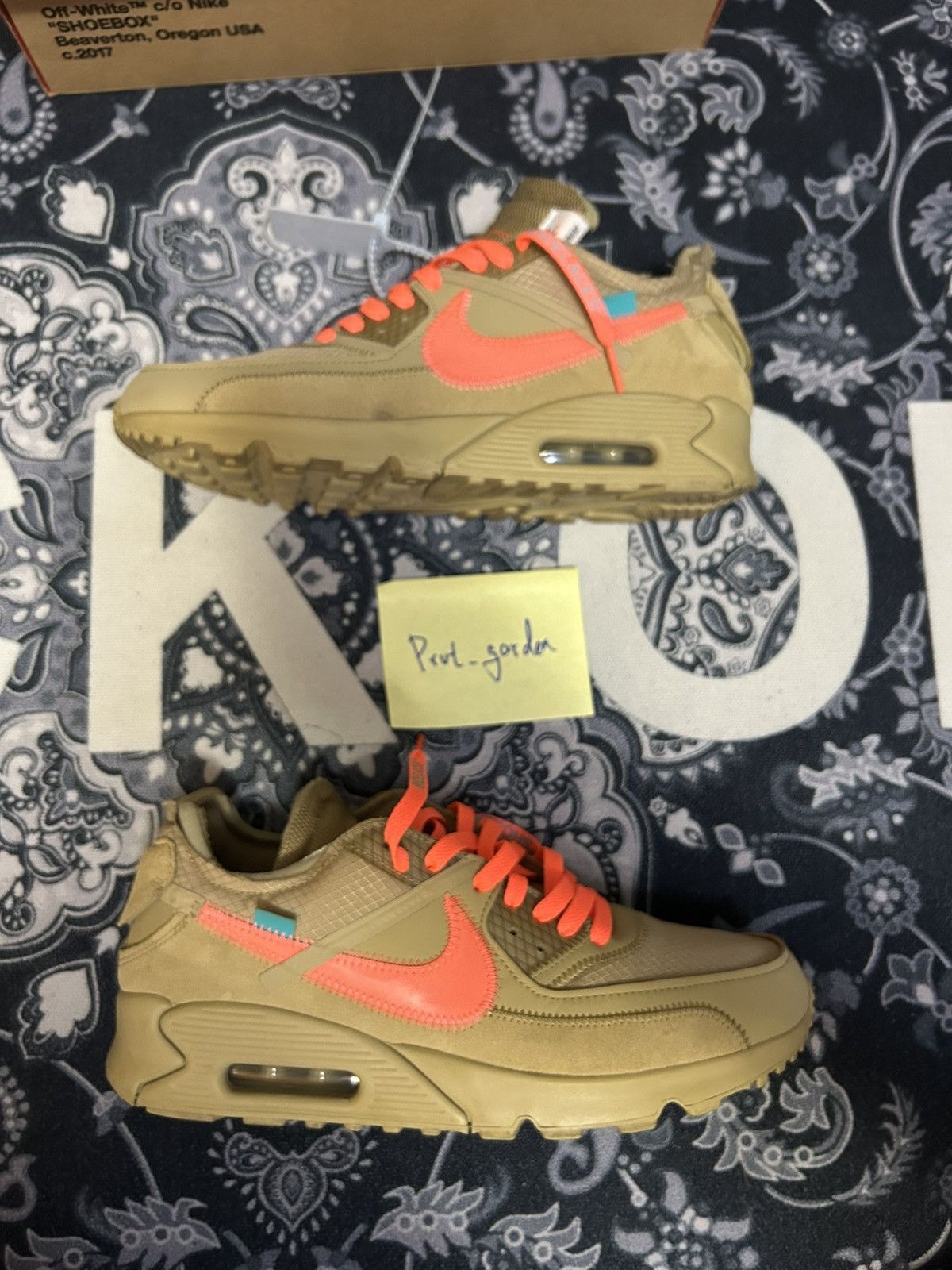 Nike × Off-White Off-White Air Max 90 Desert Size US 10 / EU 43 - 2 Thumbnail