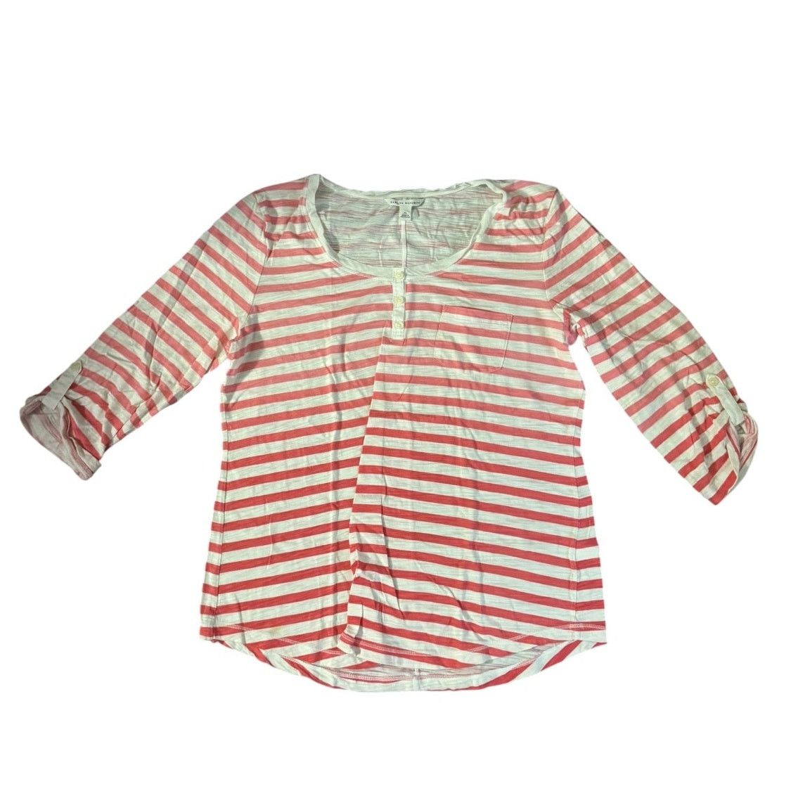 Banana Republic Banana Republic Pink Ombre Stripe Tee XL 3/4 Sleeve Size XL / US 12-14 / IT 48-50 - 1 Thumbnail