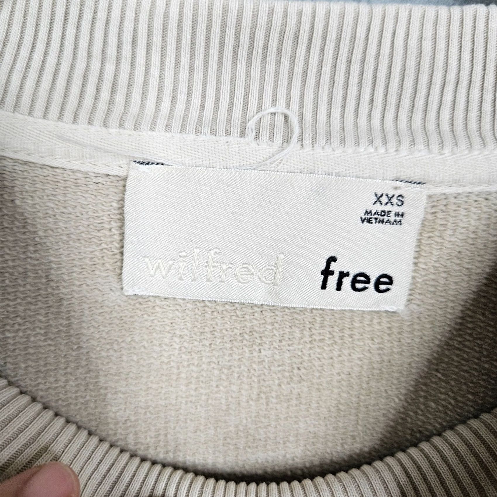 Vintage Wilfred Free Crew Neck Pull-over Light Gray sweatshirt Women's Sz XXS Size XXS / US 00 / IT 34 - 3 Thumbnail