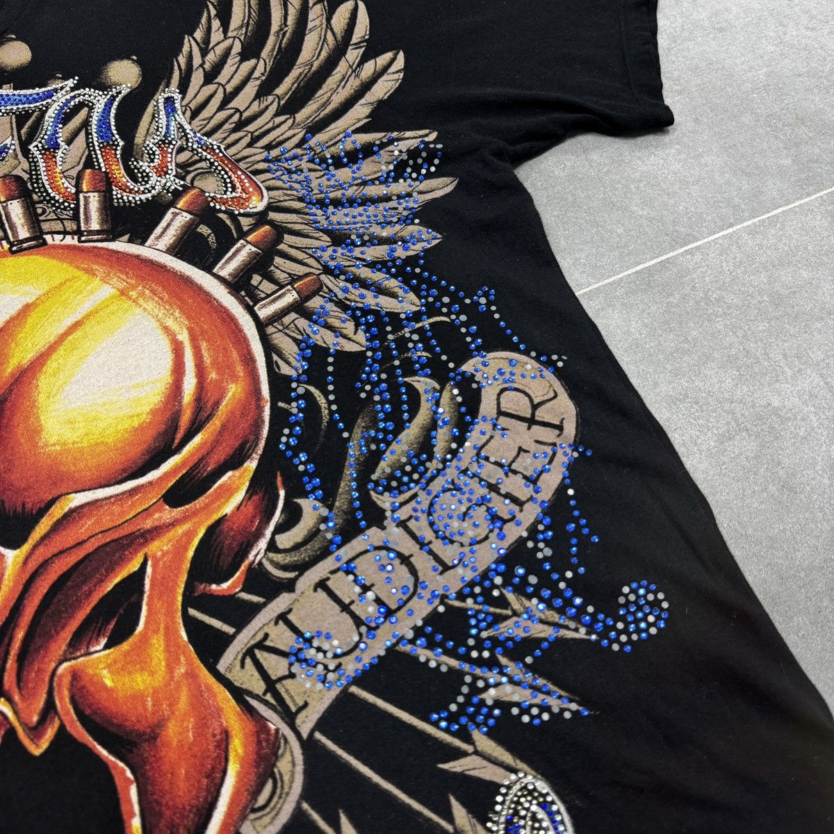 Christian Audigier Christian Audigier Los Angeles Skulls Crown Tattoo T-Shirt Size US L / EU 52-54 / 3 - 8 Thumbnail