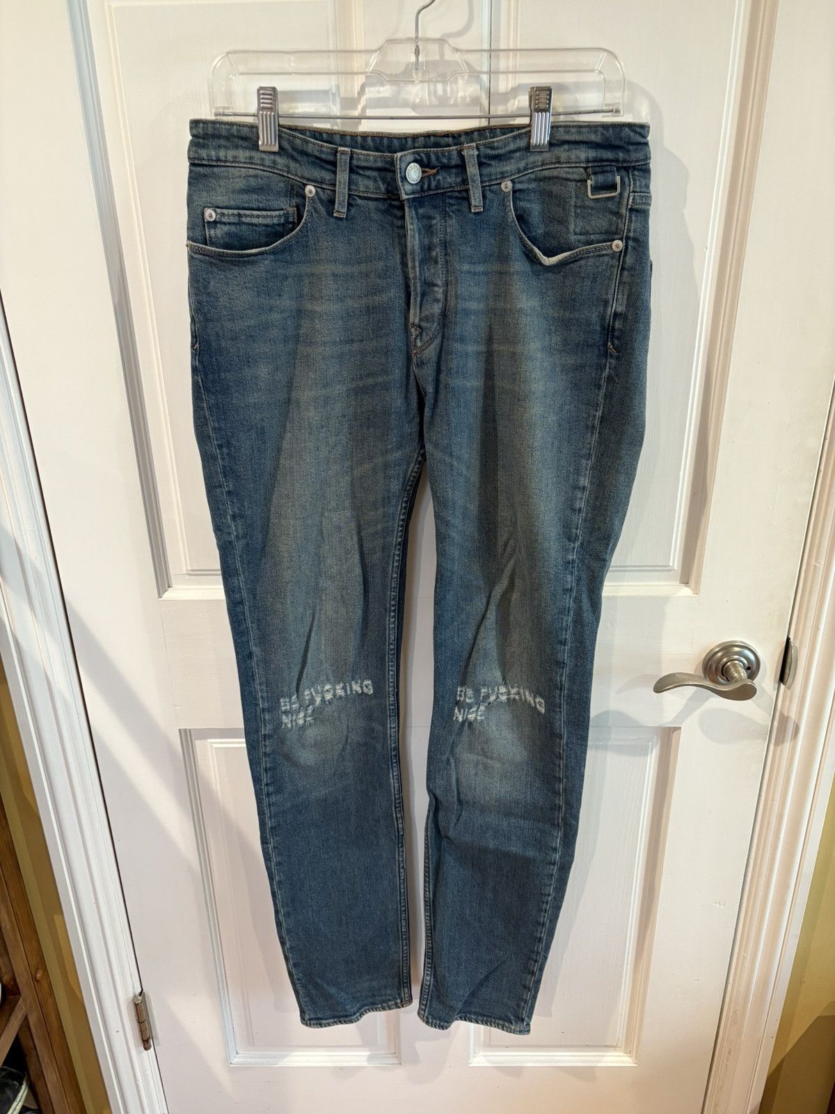 Zadig & Voltaire Be F***king Nice blue Jeans Size US 29 - 1 Thumbnail
