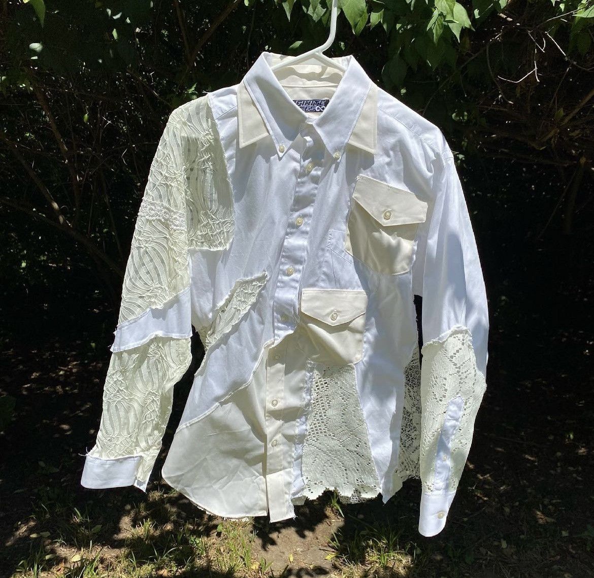 Designer 1/1 Cory Infinite Lace Collared Shirt SS2021 Size US L / EU 52-54 / 3 - 4 Thumbnail