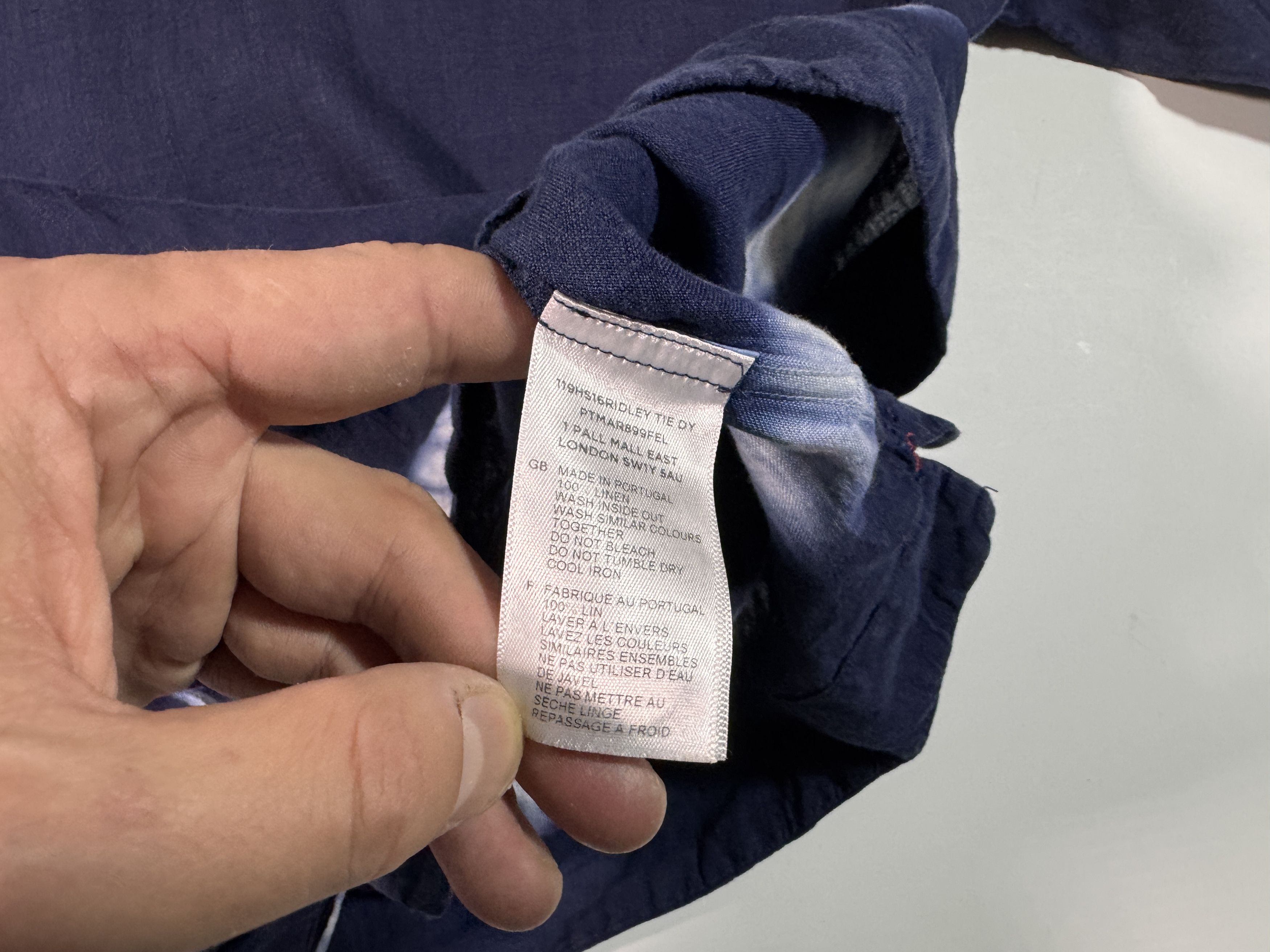 Orlebar Brown Orlebar Brown Linen Shirt Gradient Line Blue Size S Size US S / EU 44-46 / 1 - 6 Thumbnail