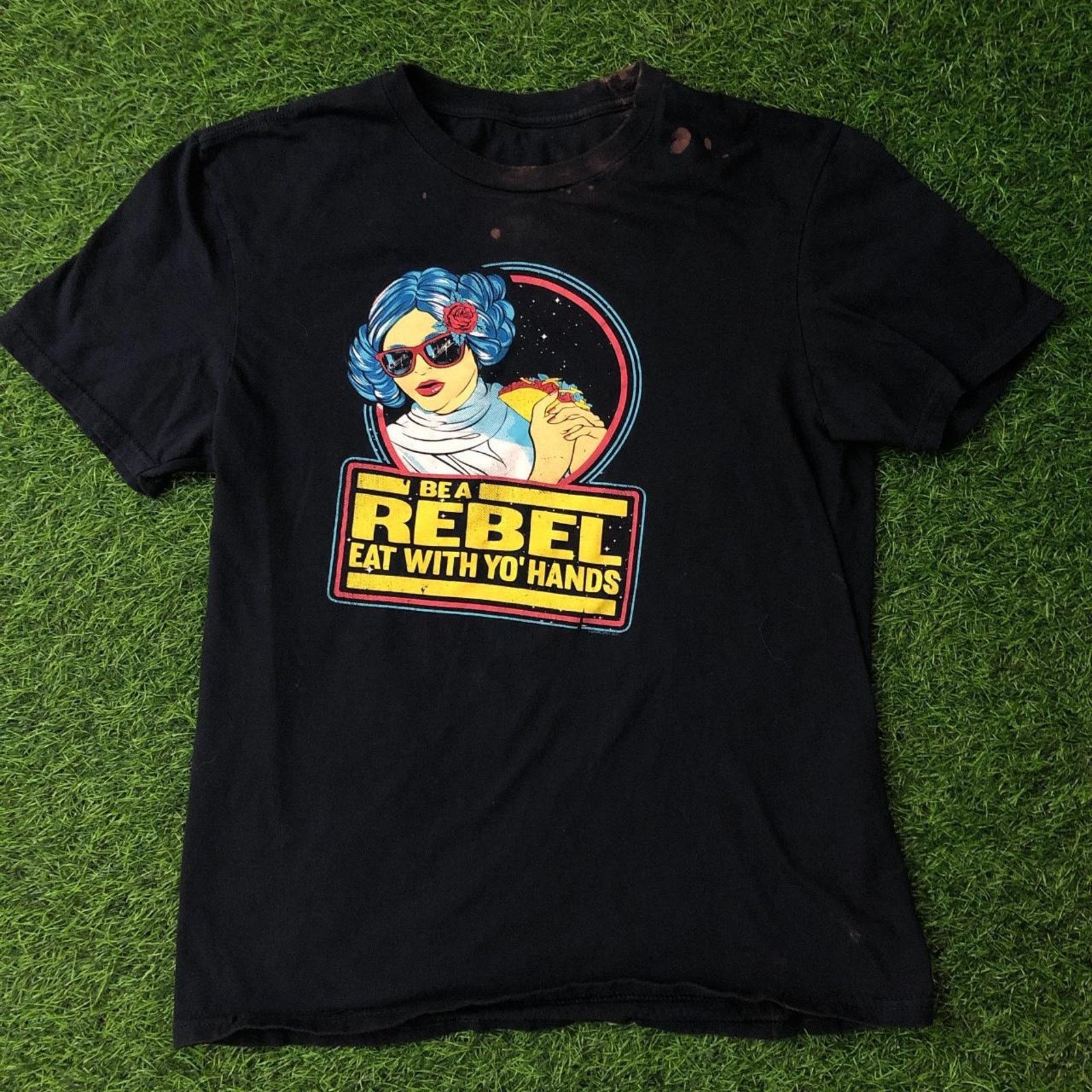 Other Navy Blue Chuy’s ‘Be A Rebel Eat With Yo Hands!’ Graphic Tee Size US S / EU 44-46 / 1 - 1 Thumbnail