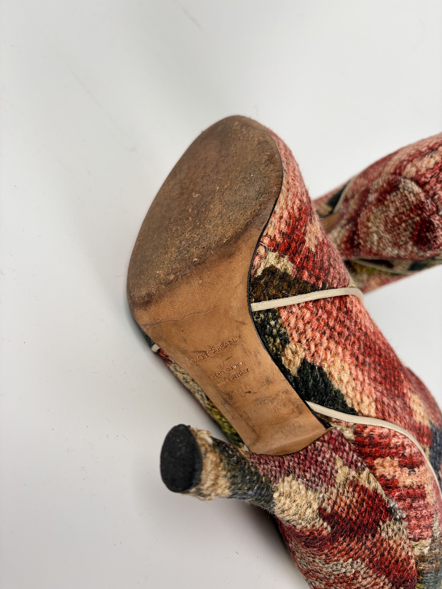 Dolce & Gabbana Dolce & Gabbana Floral Print Tapestry Boots Size US 9 / IT 39 - 7 Thumbnail
