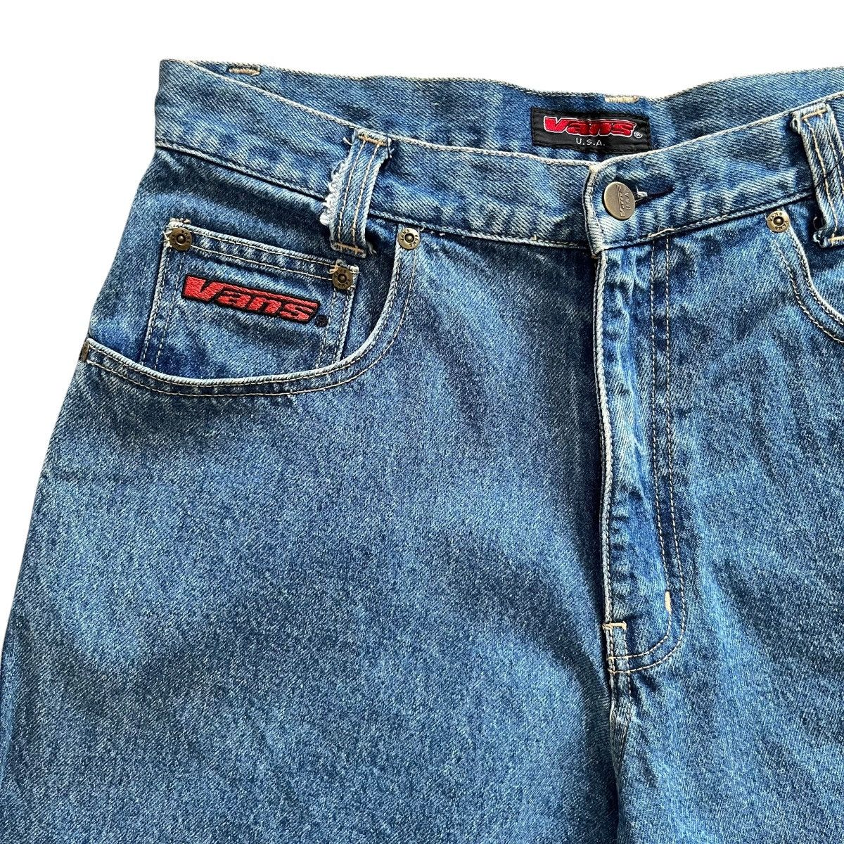 Vans Vintage 90's Vans Baggy Jorts Size US 31 - 2 Thumbnail