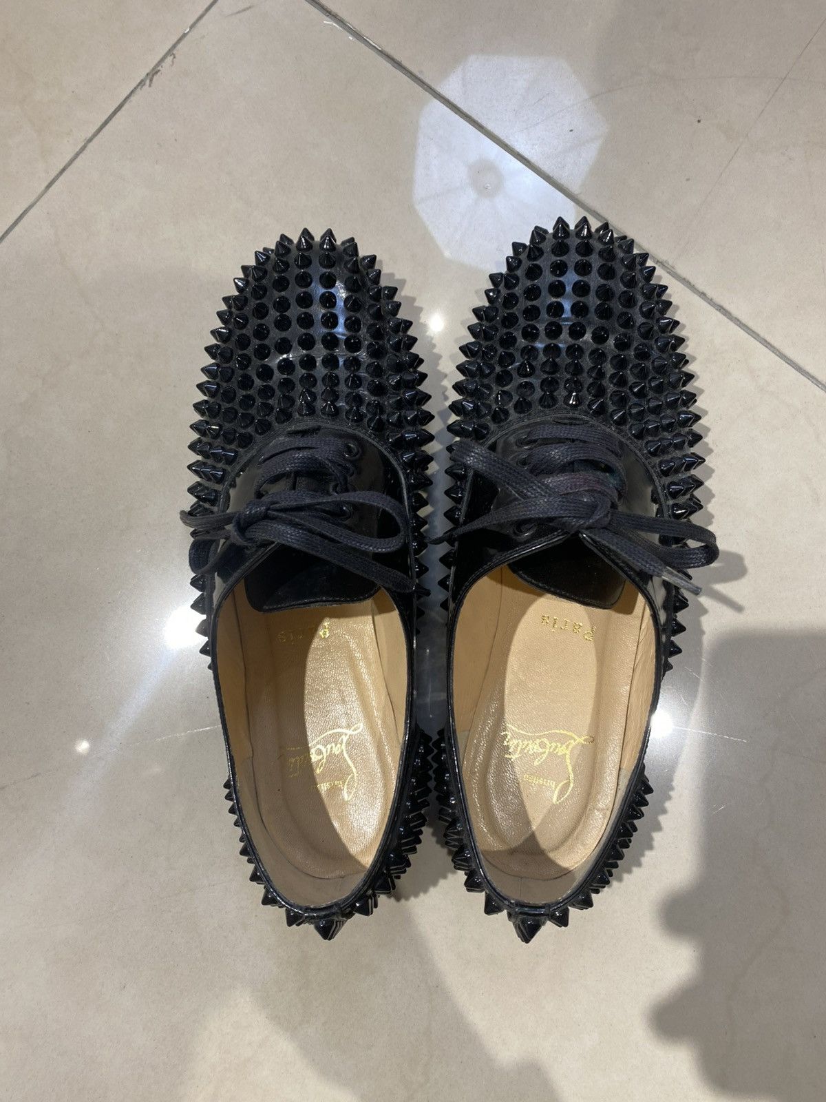 Christian Louboutin Christian Louboutin Freddy Spiked derby Shoe Size 37 Size US 7 / IT 37 - 7 Thumbnail