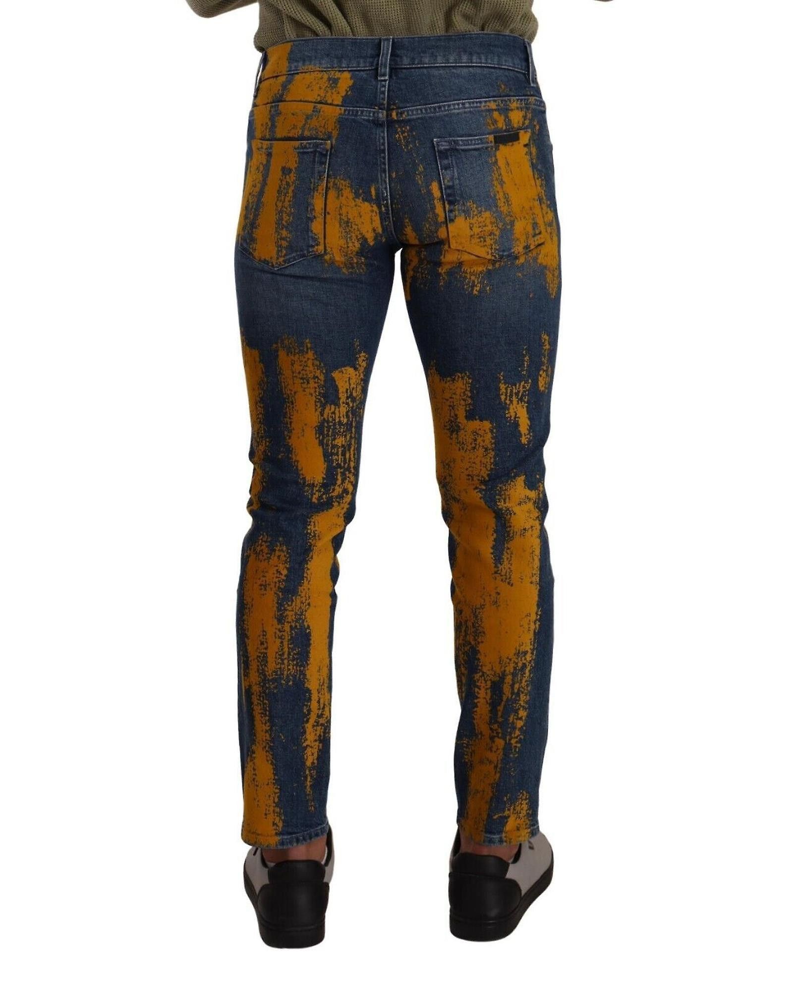 Dolce & Gabbana o1y0125 Jeans in Blue/Yellow Size US 32 / EU 48 - 2 Thumbnail