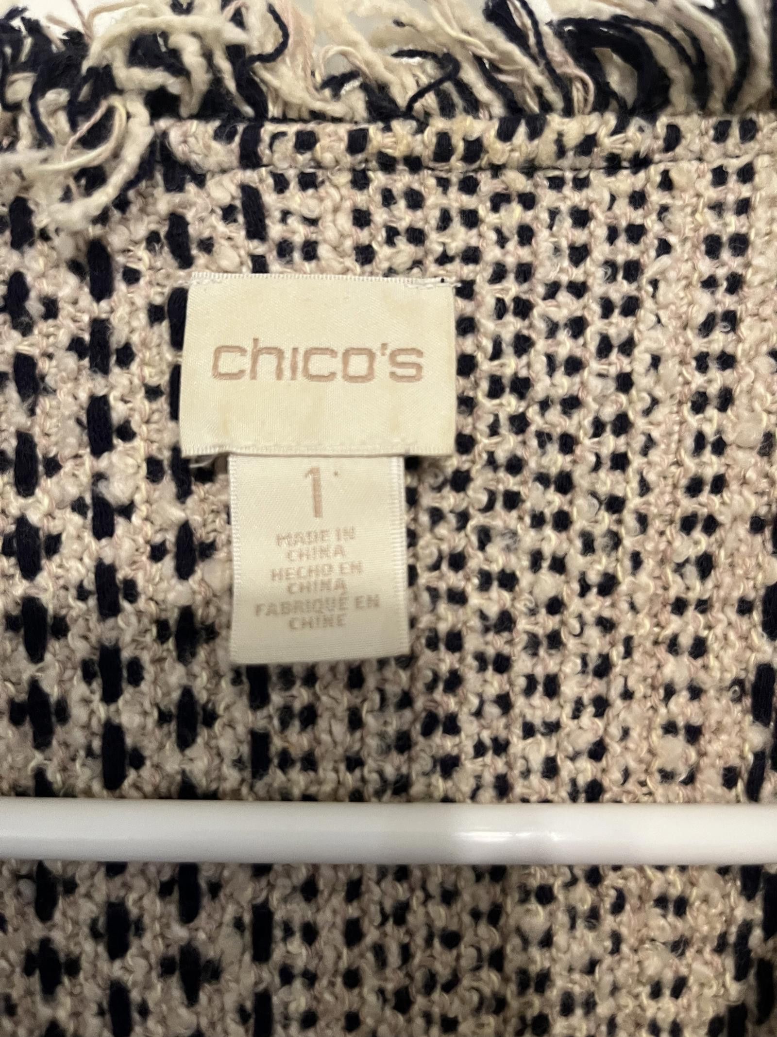 Chicos Chico's Women's Stylish Knit Cardigan - Size 1 Size M / US 6-8 / IT 42-44 - 2 Thumbnail