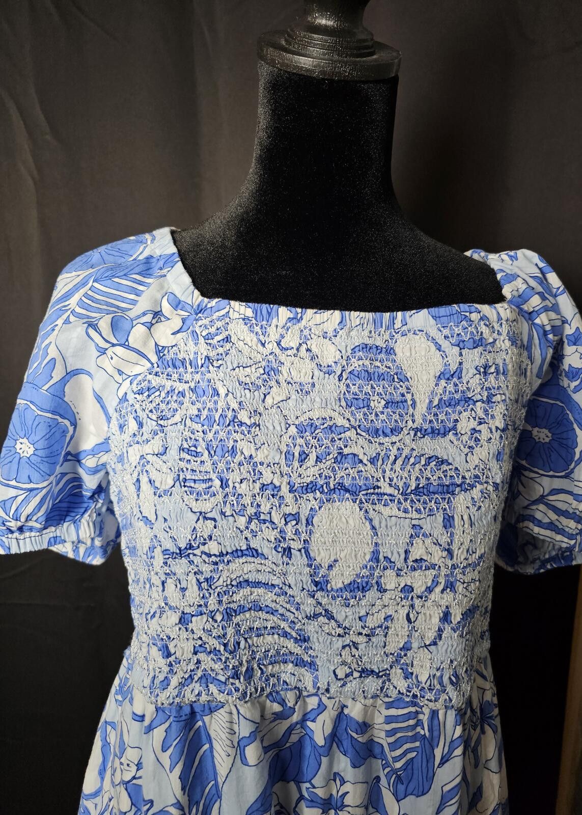 Vineyard Vines Vineyard Vines Dress Blue & White Womens Size S Back Tie Size XL / US 12-14 / IT 48-50 - 4 Thumbnail