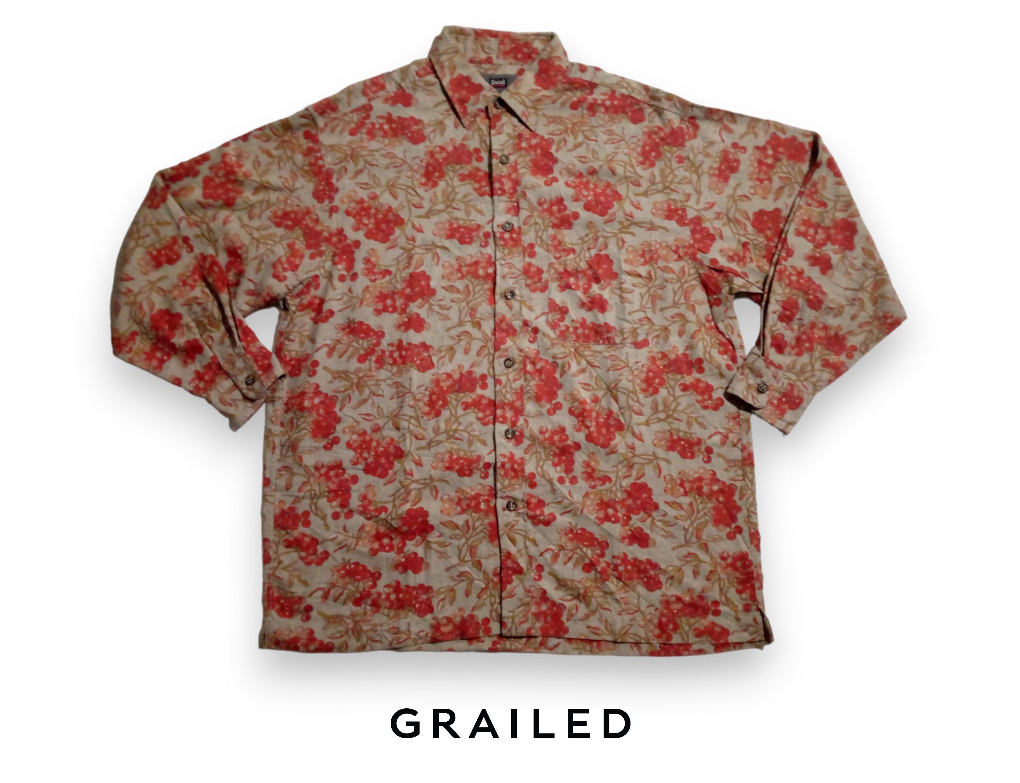 image of 80's Ixiz Full Print Shirt Japanese, Men's (Size Small)