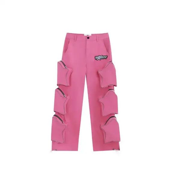 Other Reflective pants with stars and pockets hip-hop Harajuku Size US 32 / EU 48 - 6 Thumbnail