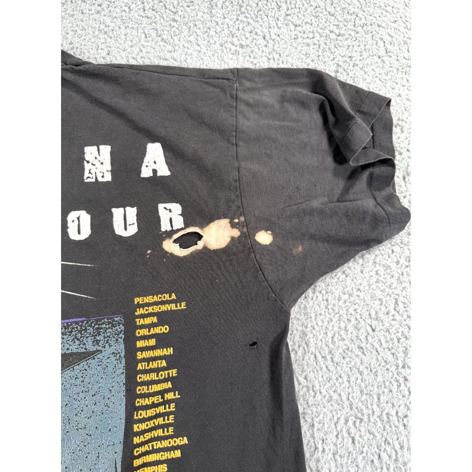 Fruit Of The Loom Vintage ZZ Top Antenna Shirt Mens Size XL Black Band World Tour 90s Distressed Size US XL / EU 56 / 4 - 5 Thumbnail