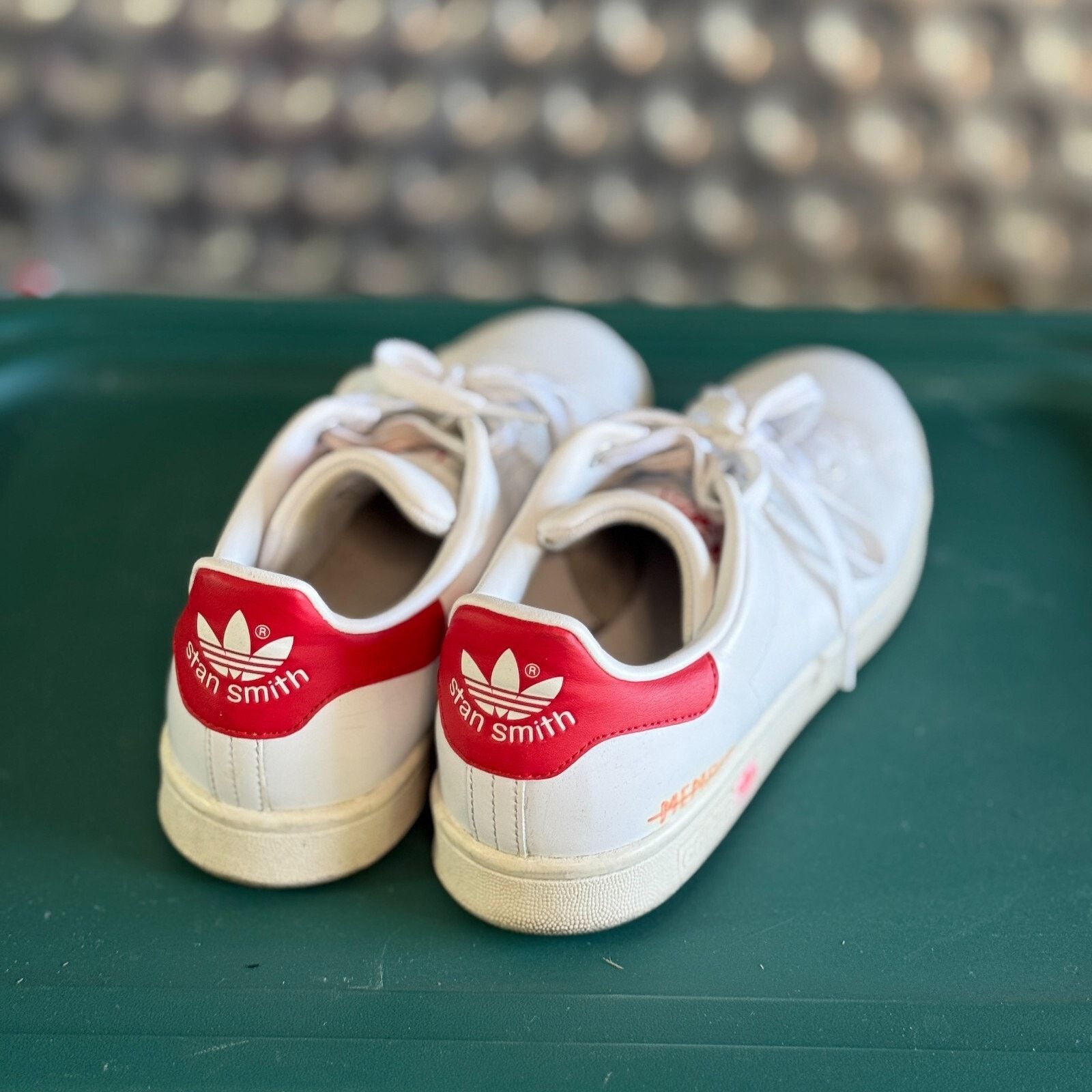 Adidas Adidas Stan Smith White Red Athletic Casual Shoes Size 9.5 Size US 9.5 / EU 42-43 - 7 Thumbnail