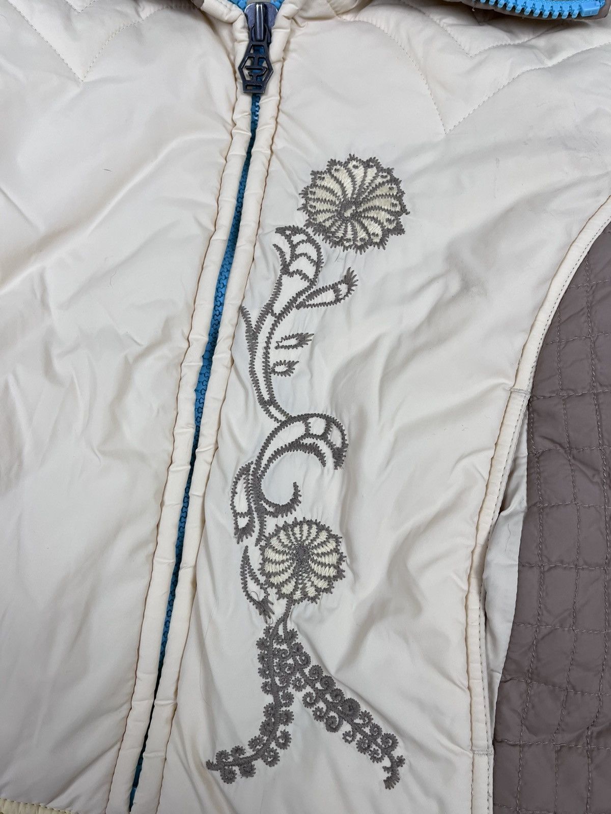 Diesel Diesel Y2K Quilted Puffer Jacket Floral Embroidery Nylon Size S / US 4 / IT 40 - 6 Thumbnail