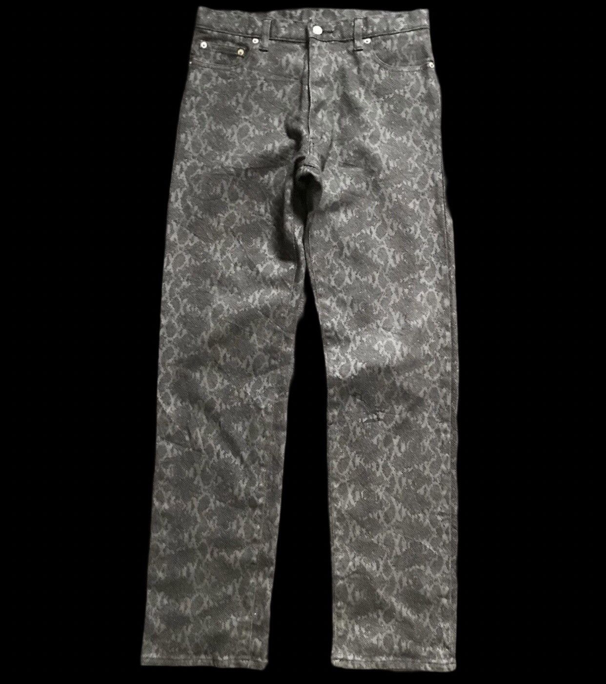 Japanese Brand D98 VELVET GLOVE Japan Snake Skin Street Designer Jeans Size US 30 / EU 46 - 1 Thumbnail