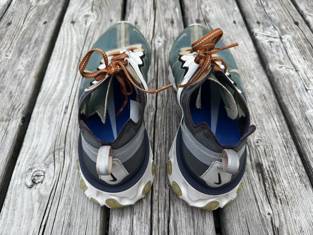 Nike × Undercover 2018 React Element 87 Green Mist BQ2718-300 Size US 13 / EU 46 - 4 Thumbnail