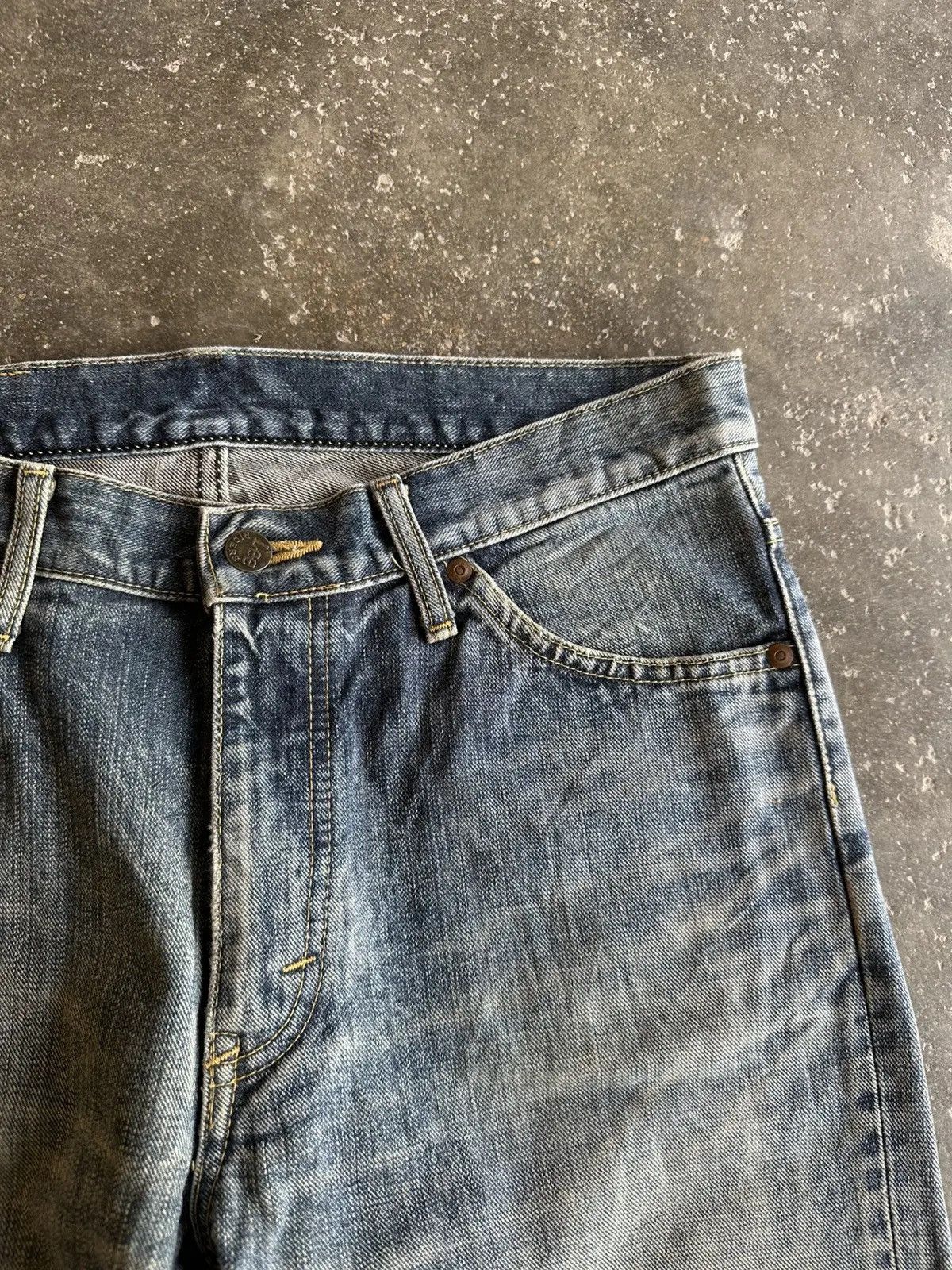 Lee W32 L33 FLARE/BOOTCUT VTG LEE JEANS RARE PATINA DENIM PANTS Size US 32 / EU 48 - 4 Thumbnail