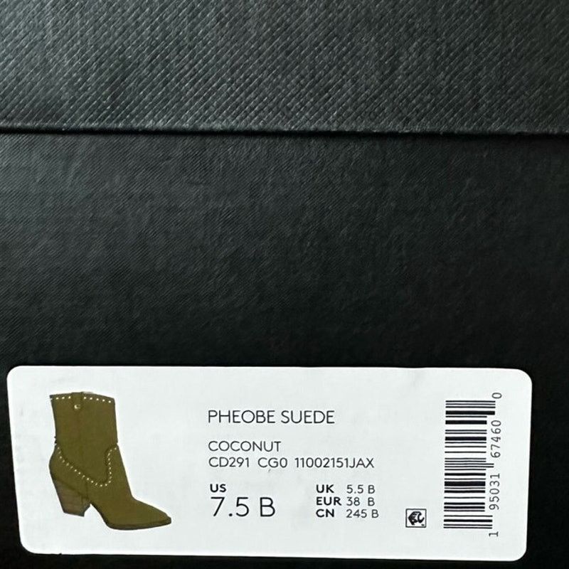 Coach Coach Pheobe Suede Studded Boots 7.5 Coconut Size US 7.5 / IT 37.5 - 7 Thumbnail