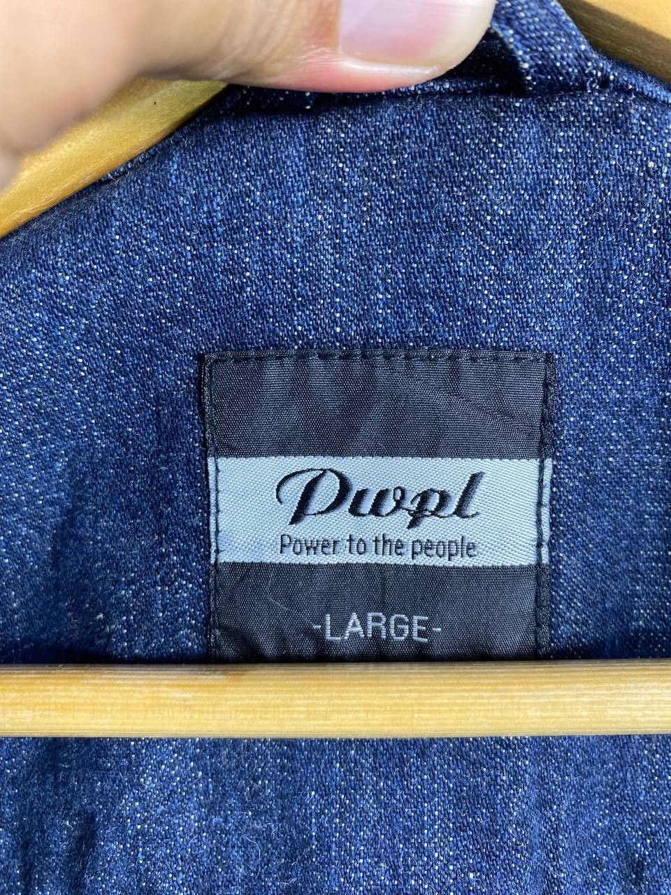 Japanese Brand power to the people denim jacket nice design Size US L / EU 52-54 / 3 - 6 Thumbnail