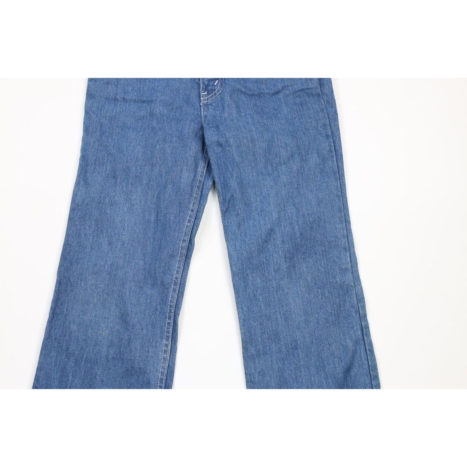 Vintage Vintage 70s Streetwear Distressed Flared Bell Bottoms Jeans Size 26" / US 2 / IT 38 - 3 Thumbnail