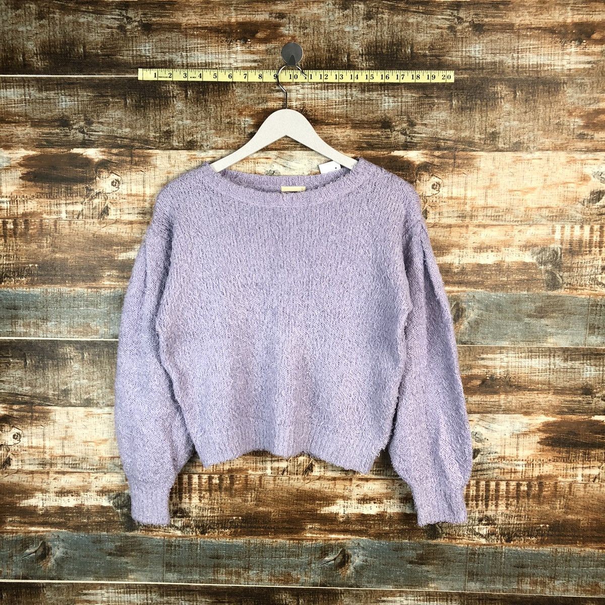 GU × Homespun Knitwear GU Purple mohair shaggy fur Knitwear #A1564 Size XS / US 0-2 / IT 36-38 - 1 Thumbnail
