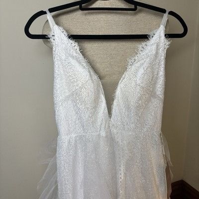 Other A-Line/Princess Tulle Applique V-neck Sleeveless Sweep/Brush Size ONE SIZE - 14 Thumbnail