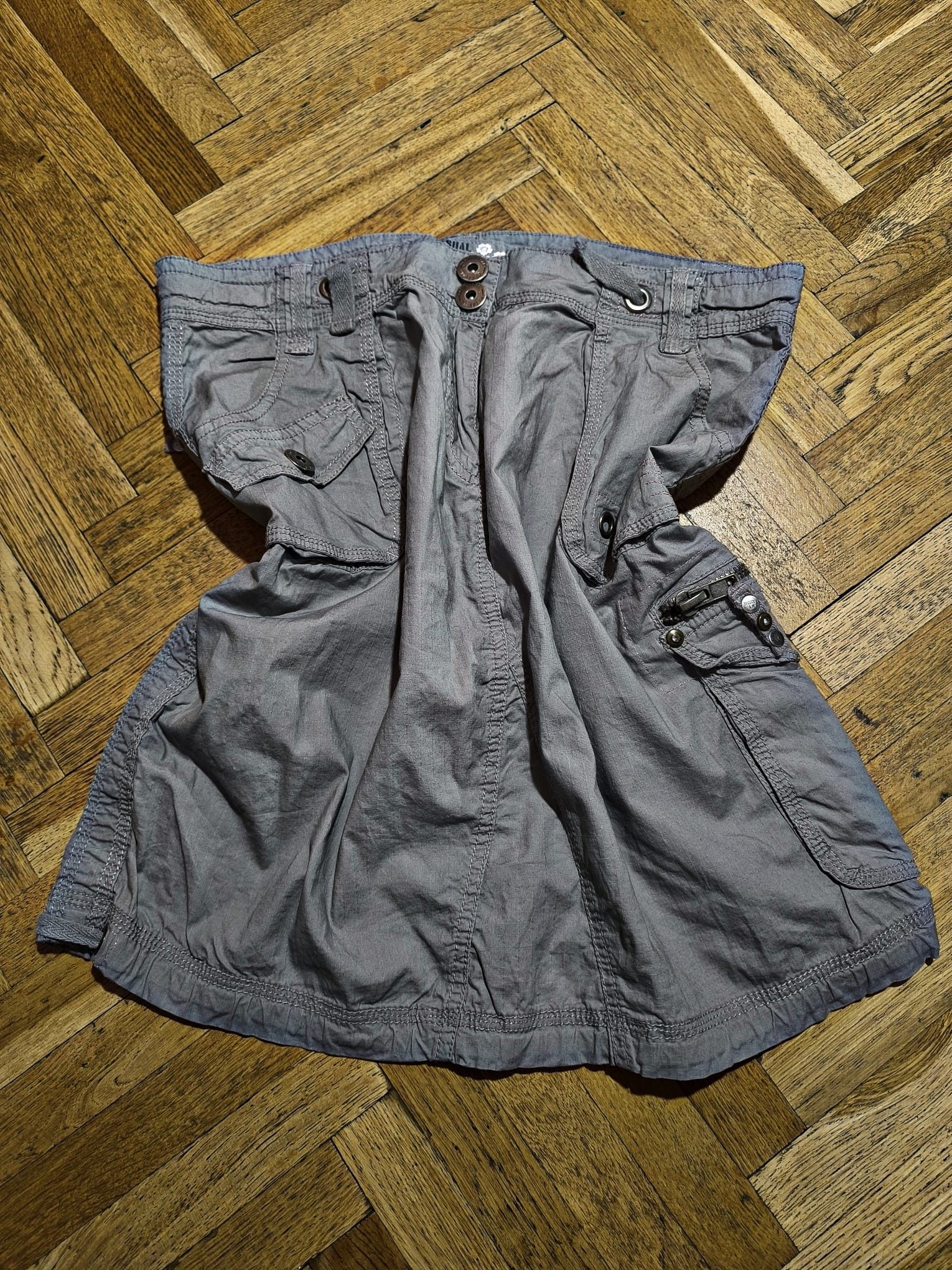 Other 00s japan style cargo miniskirt metal studded hardwear Size 31" - 3 Thumbnail