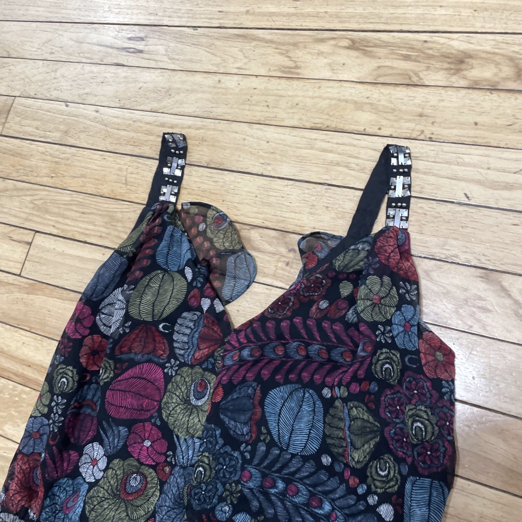 CO VINTAGE: No (skip) Ark & Co Mini Dress Women S y2k Cocktail Fairy Ruffle Floral Whimsy Size S / US 4 / IT 40 - 6 Thumbnail