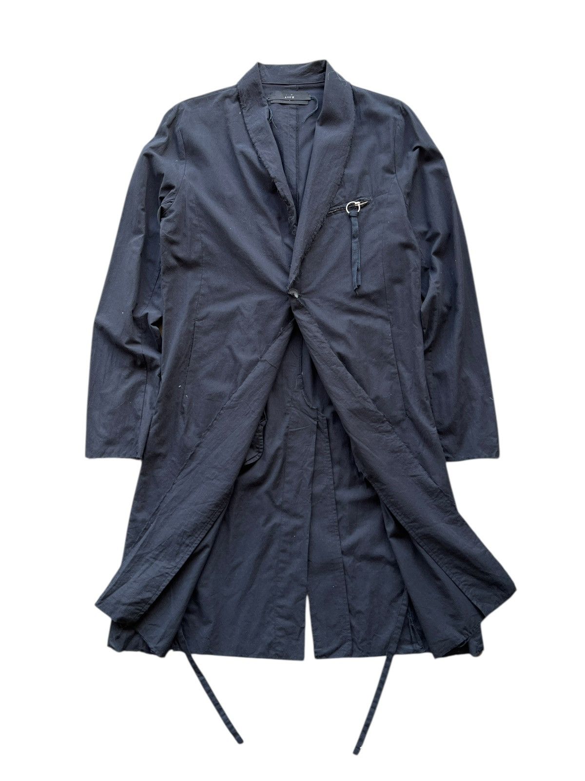 AKM Ask Yy ACotton Shirt Long Coat Made In Japan - Size M Size US M / EU 48-50 / 2 - 3 Thumbnail