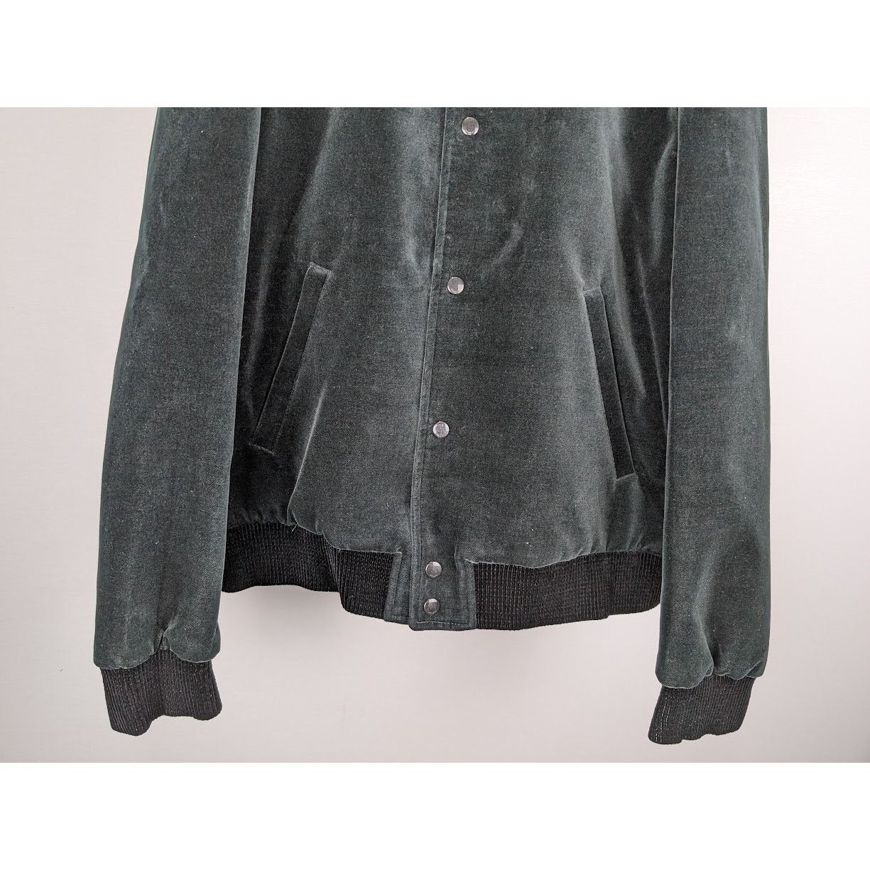Saint Laurent Paris o1rshd1 Teddy College Cotton Jacket in Green Emerald Size US L / EU 52-54 / 3 - 6 Thumbnail