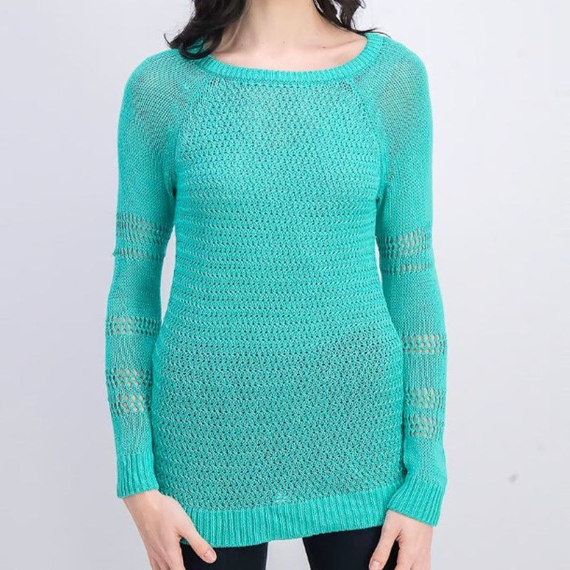Tommy Bahama Tommy Bahama Womens Open Knit Sweater Size S Green Coastal Size S / US 4 / IT 40 - 1 Thumbnail