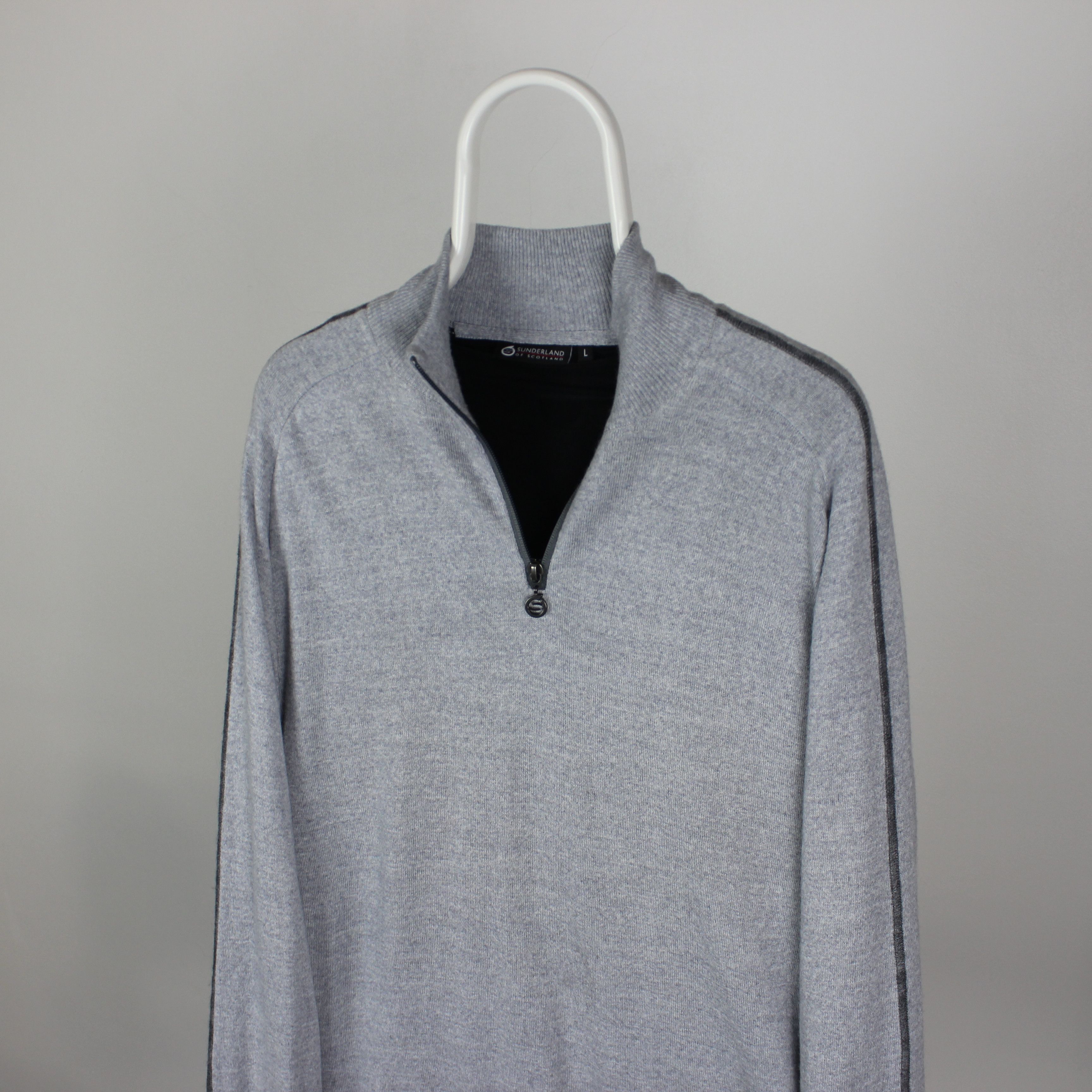 Other Sunderland of scotland sweater zip 3/4 merino wool L XL Size US XL / EU 56 / 4 - 1 Thumbnail