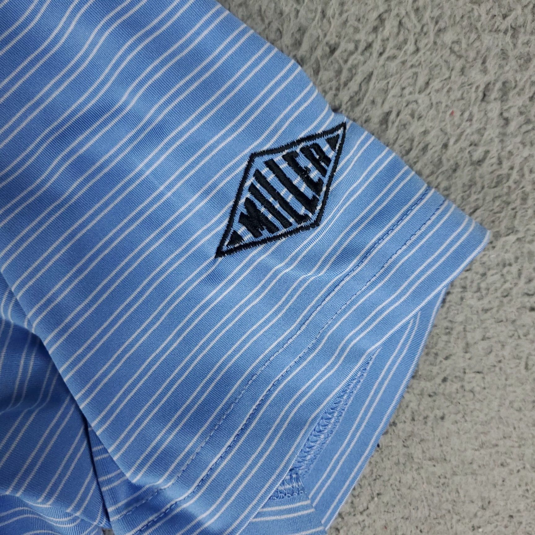 Adidas Adidas Polo Shirt Mens XL Blue Striped Casual Golf Short Sleeve Size US XL / EU 56 / 4 - 3 Thumbnail
