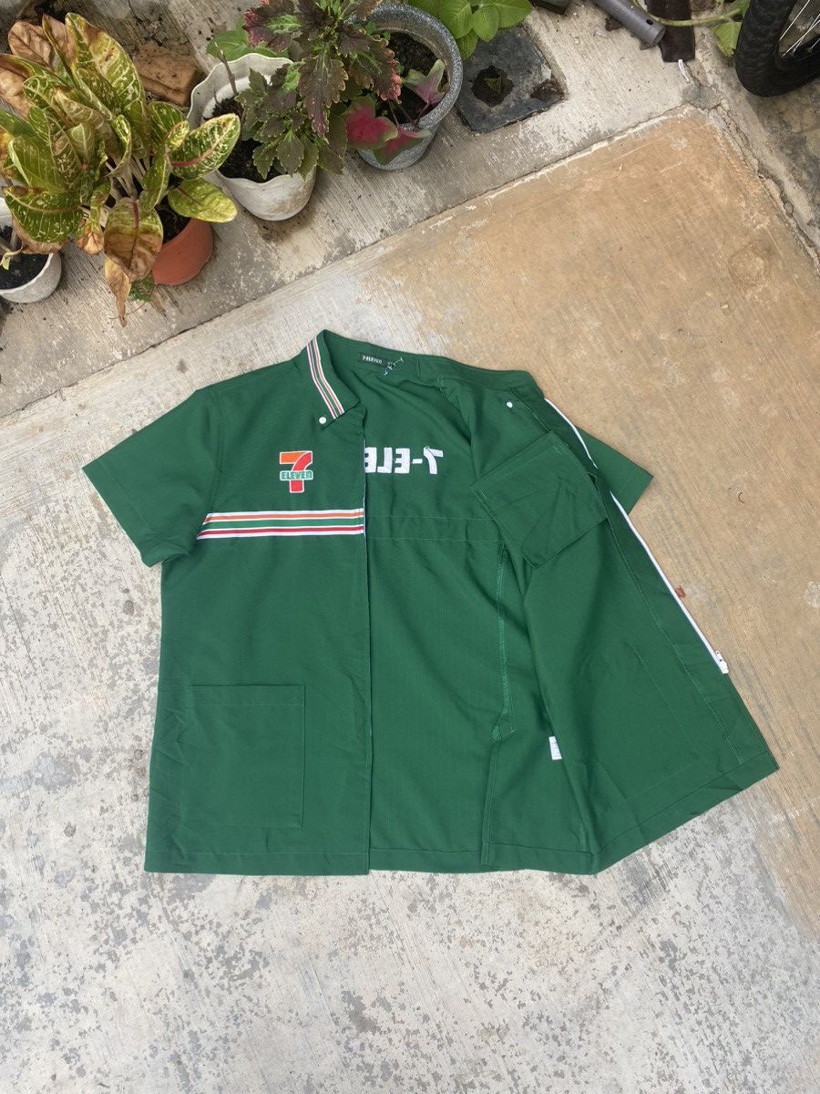 Uniform Wares × Vintage Vintage 7-Eleven Woven Spellout Workshirt Size US M / EU 48-50 / 2 - 6 Thumbnail