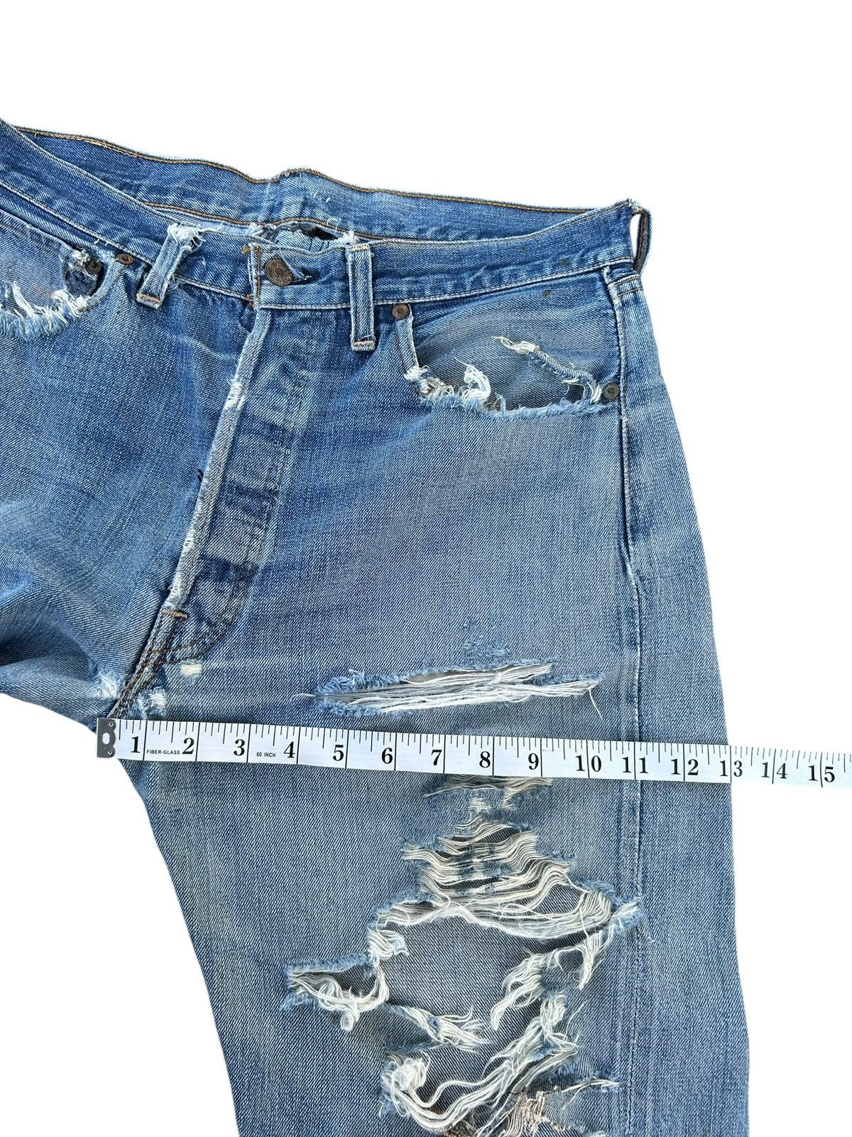 Levi's 60s-70s THRASHED Vintage Levis 6 Big E Denim Jeans Size US 33 - 21 Thumbnail