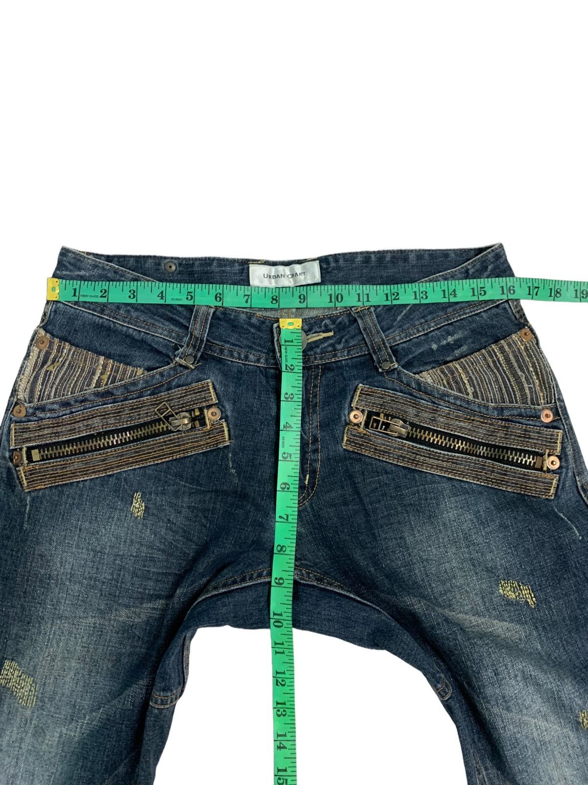 Japanese Brand × Le Grande Bleu (L.G.B.) × Tornado Mart 🔥Rare Design Japanese Brand Urban Craft Zipper Pocket Jeans Size US 31 - 11 Thumbnail
