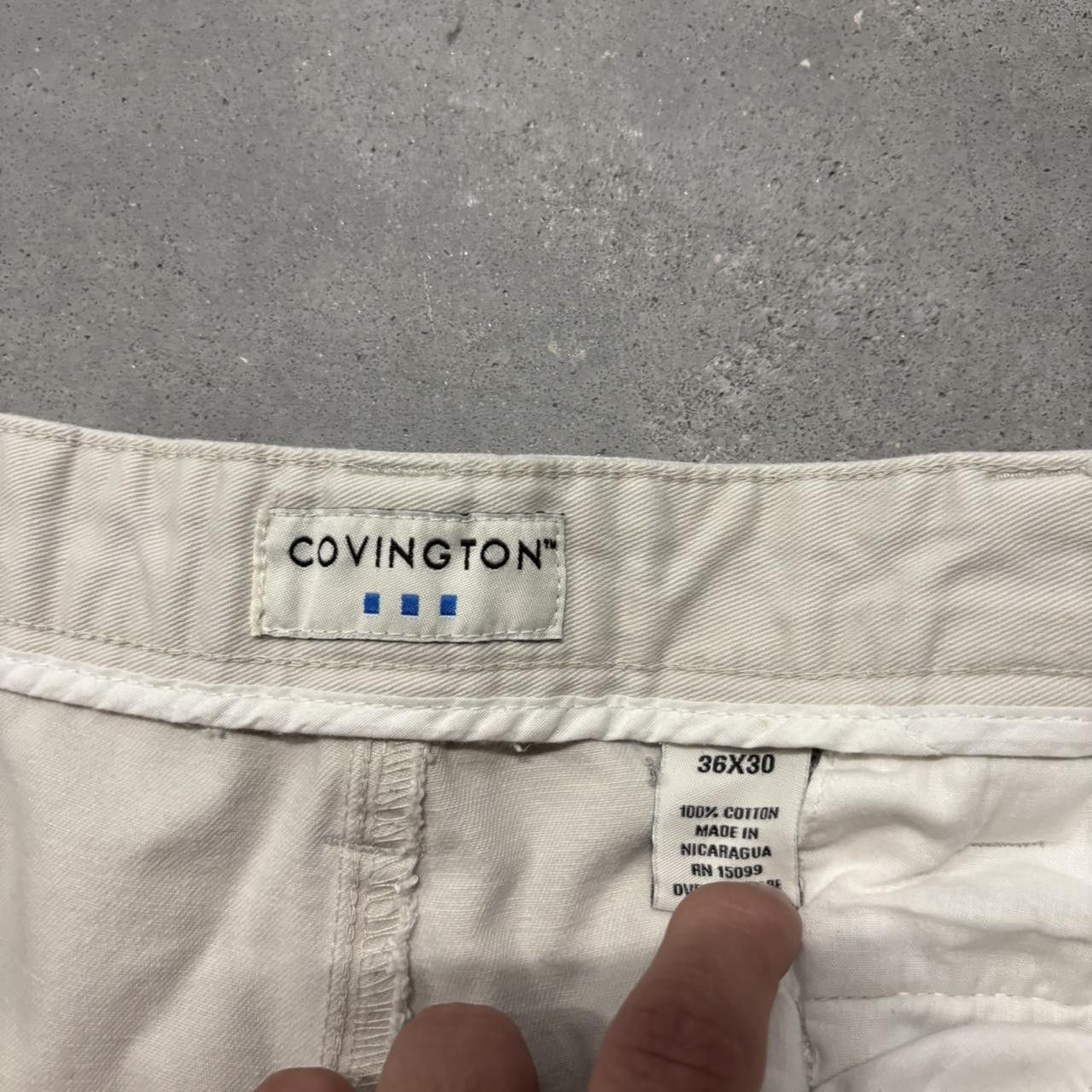 Japanese Brand × Vintage Crazy Vintage Y2K/2000s Baggy White Streetwear Skater Cargo Pants! Size US 34 / EU 50 - 7 Thumbnail