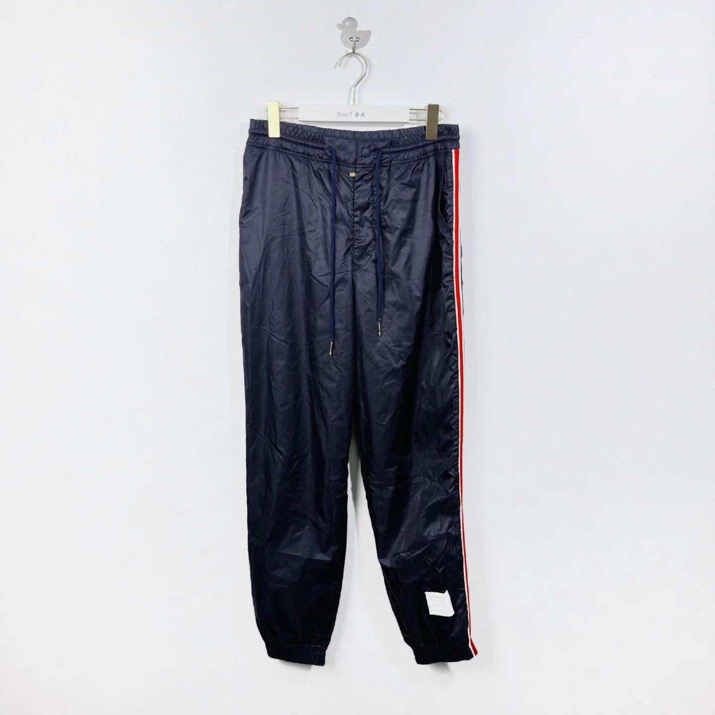 Thom Browne TB RWB stripe knit sweatpants men's navy size 3 NWT Size US 39 - 1 Thumbnail
