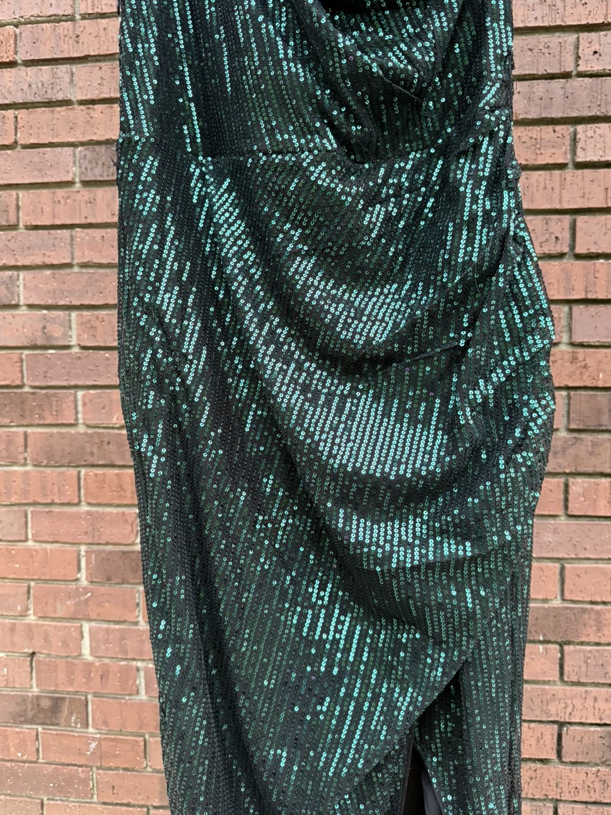 Other Grace Karin Green Sequin One Shoulder Formal Dress Size XL Size XL / US 12-14 / IT 48-50 - 8 Thumbnail